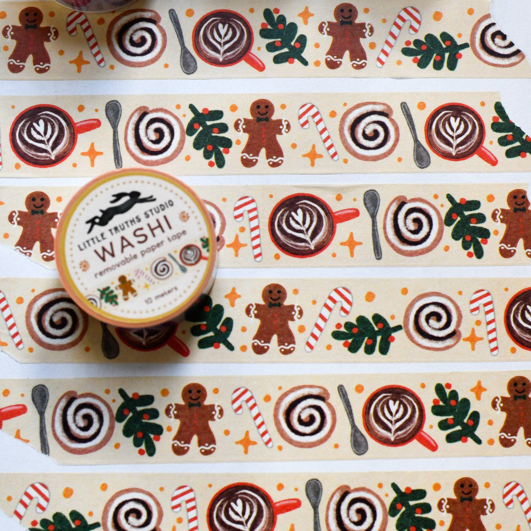 Christmas At The Coffee Shop Washi Tape Washi Tape Little Truths Studio 