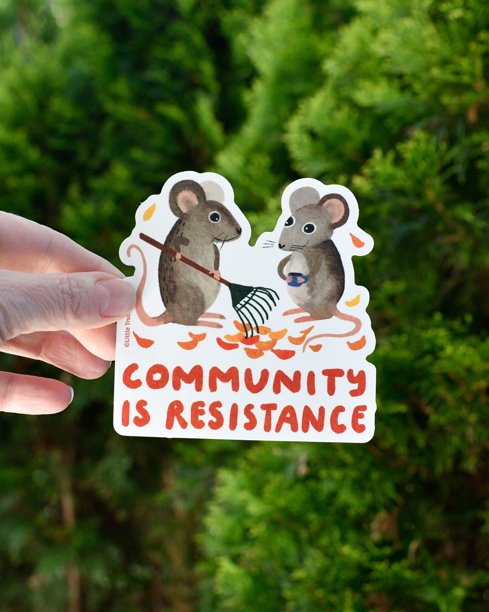 Community Rules Sticker Community Is Resistance Sticker – Little Truths Studio