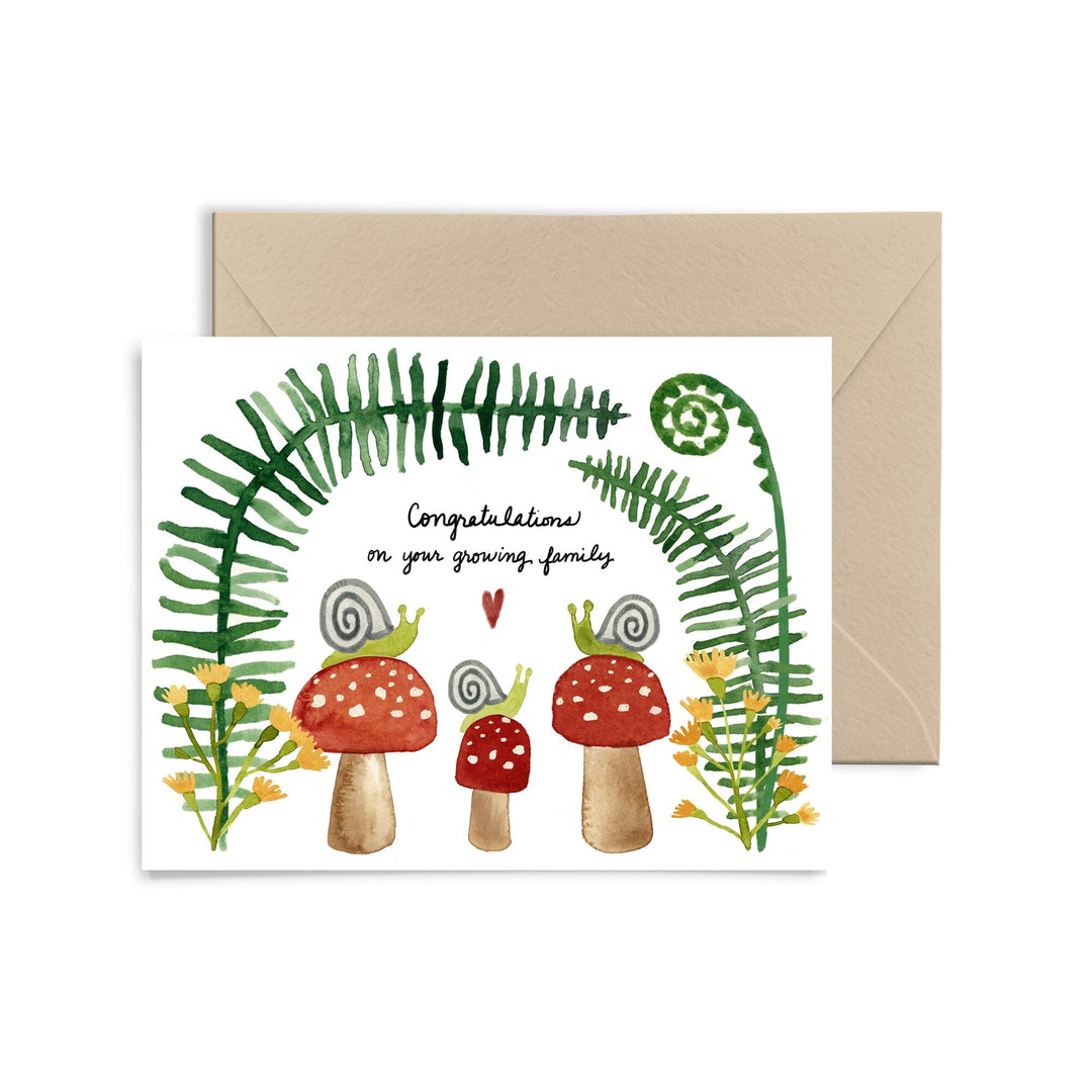 Congratulations On Your Growing Family Card Greeting Card Little Truths Studio 
