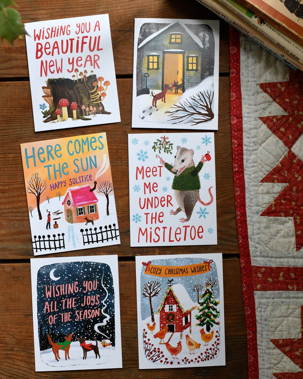 Cozy Christmas Wishes Greeting Card Greeting Card Little Truths Studio 