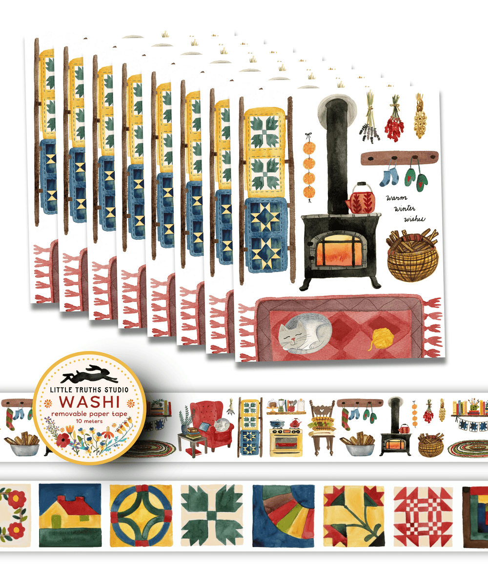Cozy Winter Home Washi Tape Washi Tape Little Truths Studio 