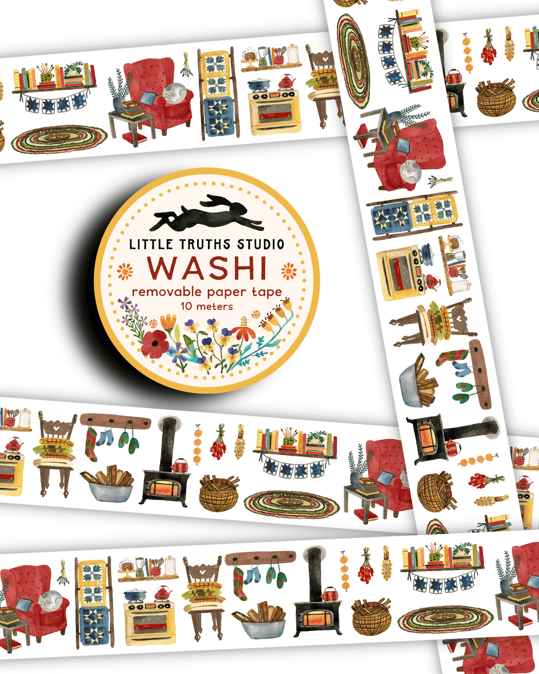 Cozy Winter Home Washi Tape Washi Tape Little Truths Studio 