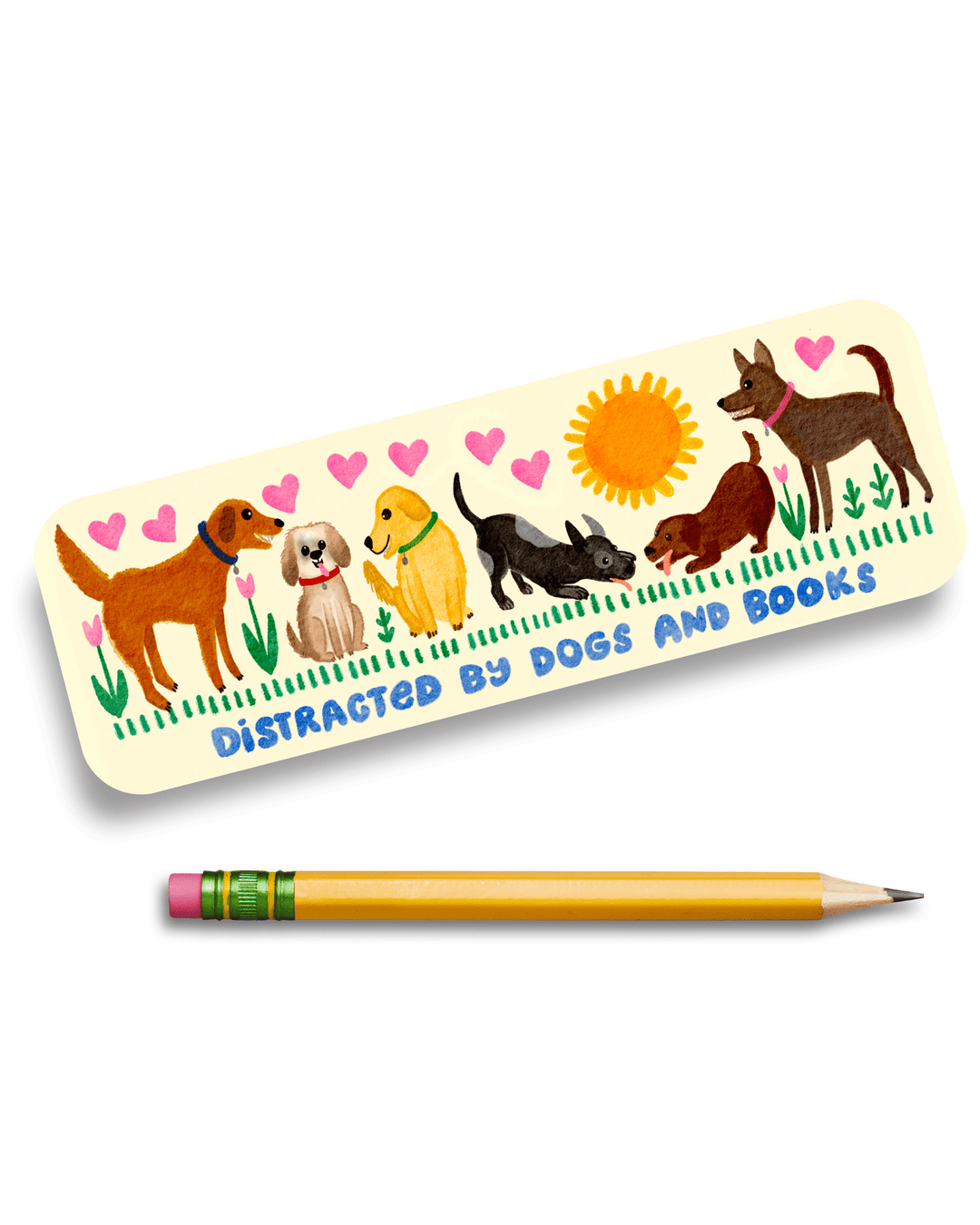 Distracted By Dogs And Books Bookmark Bookmark Little Truths Studio 