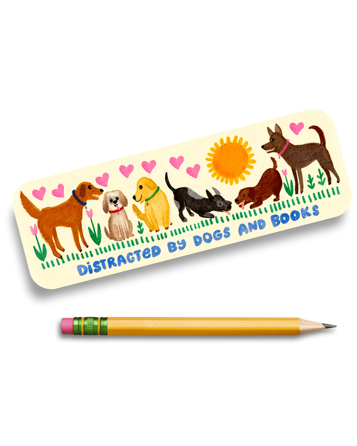 Distracted By Dogs And Books Bookmark Bookmark Little Truths Studio 