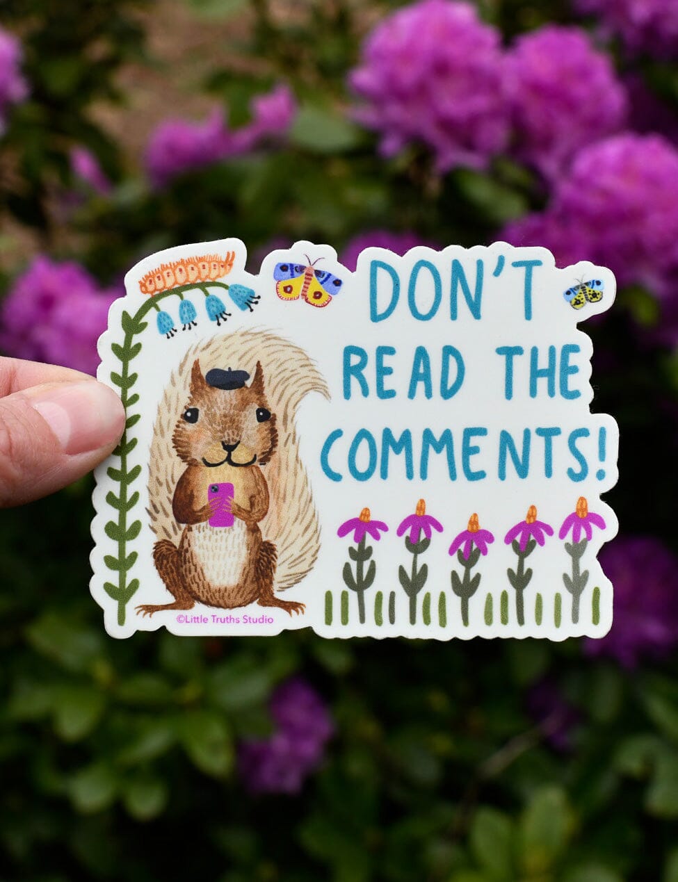 Don't Read The Comments Sticker sticker Little Truths Studio 