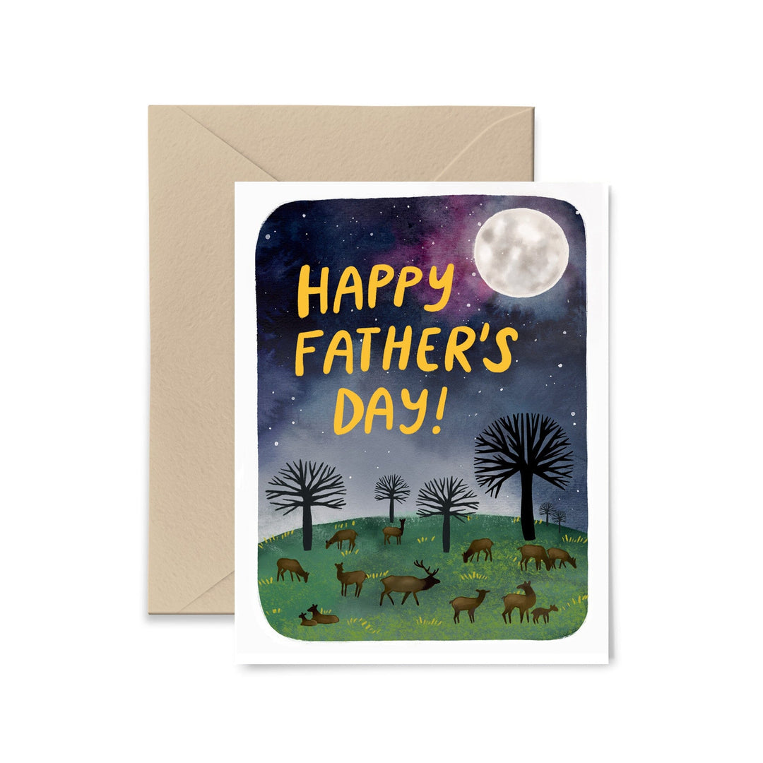 Elk Father's Day Card Greeting Card Little Truths Studio 