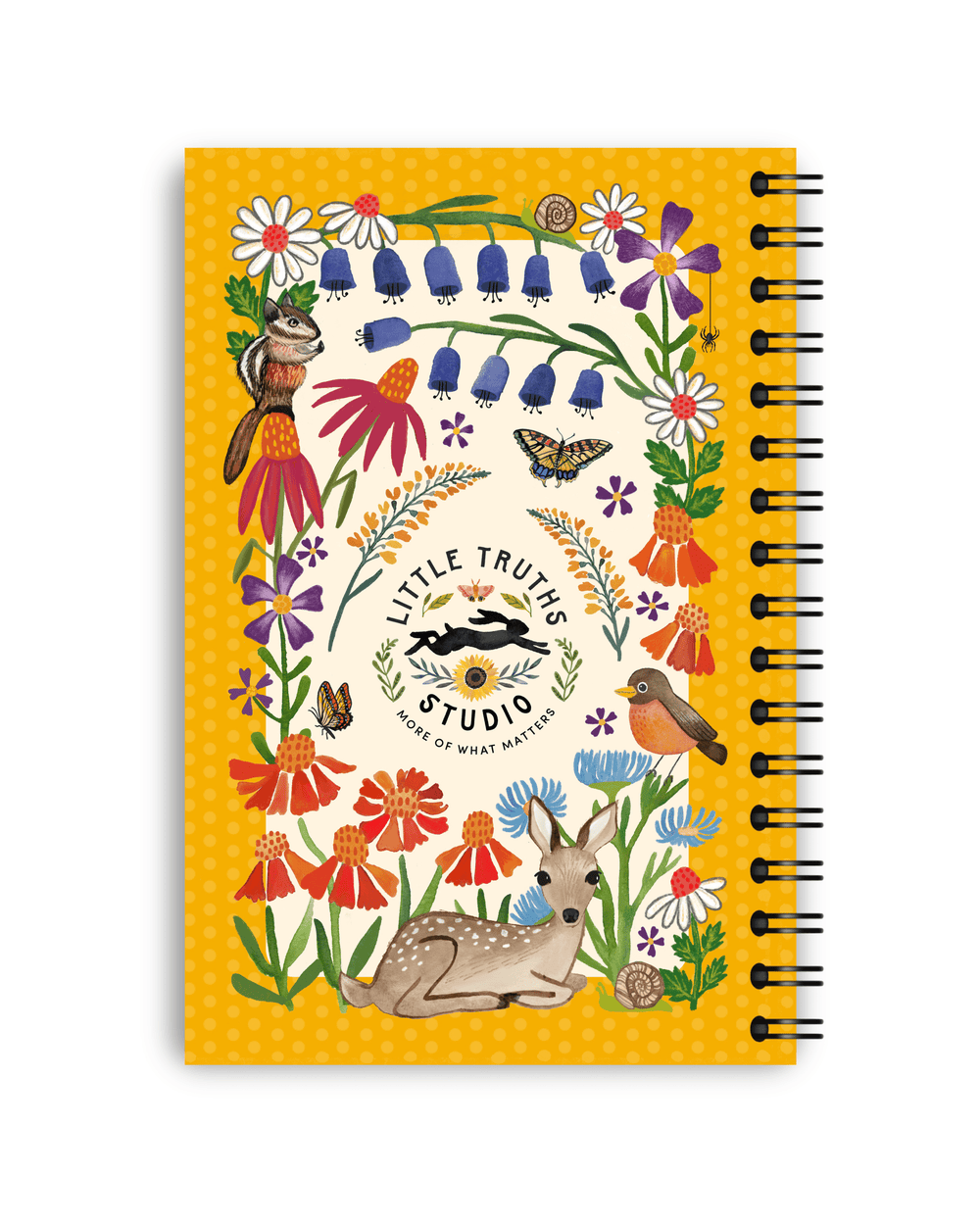 Ever Since Happiness Heard Your Name Spiral Notebook PRE-ORDER Notebook Little Truths Studio 