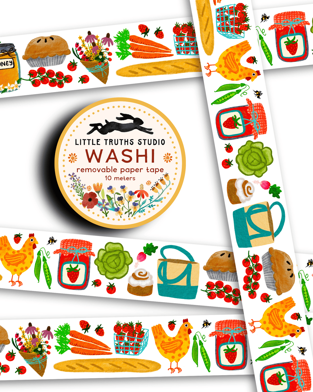 Farmers Market Washi Tape Washi Tape Little Truths Studio 