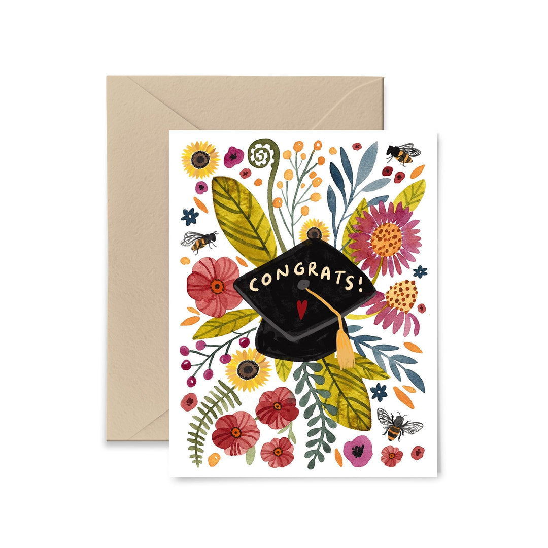 Floral Graduation Card Greeting Card Little Truths Studio 