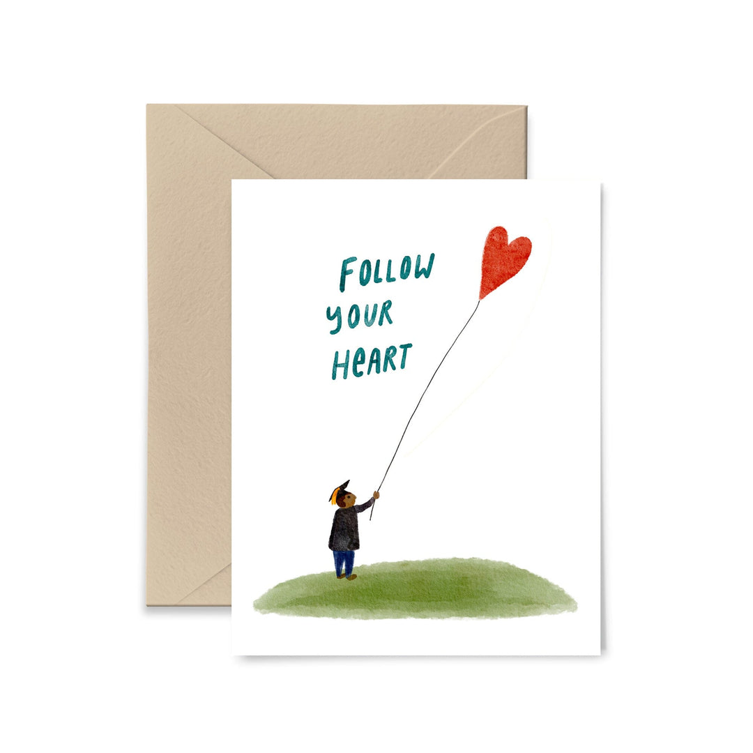 Follow Your Heart Graduation Card Greeting Card Little Truths Studio 