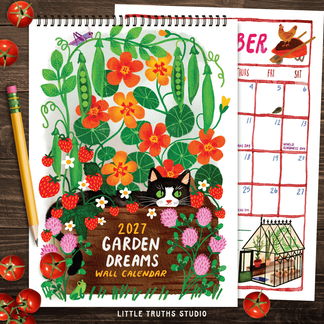 Garden Dreams 2027 Calendar Calendar Little Truths Studio 