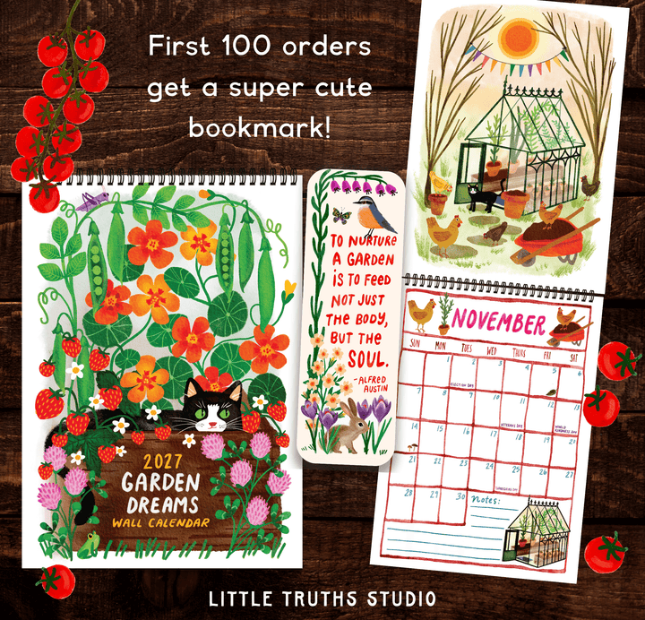 Garden Dreams 2027 Calendar Calendar Little Truths Studio 