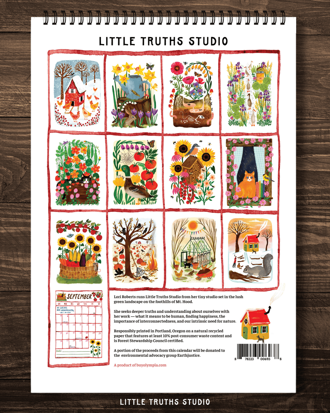 Garden Dreams 2027 Calendar Calendar Little Truths Studio 