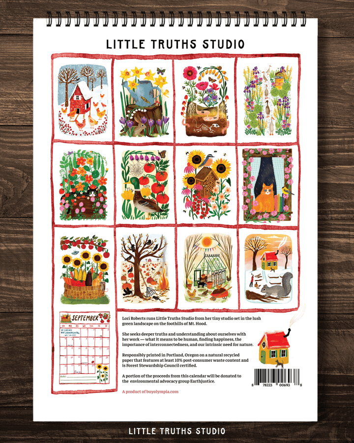 Garden Dreams 2027 Calendar Calendar Little Truths Studio 