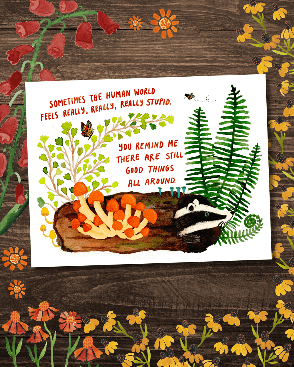 Good Things All Around Greeting Card Little Truths Studio 