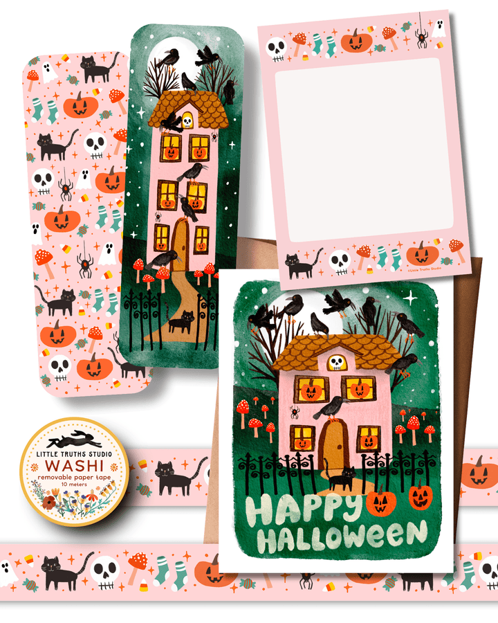 Halloween Bookmark Set Bookmark Little Truths Studio 