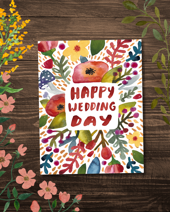 Happy Wedding Day Greeting Card