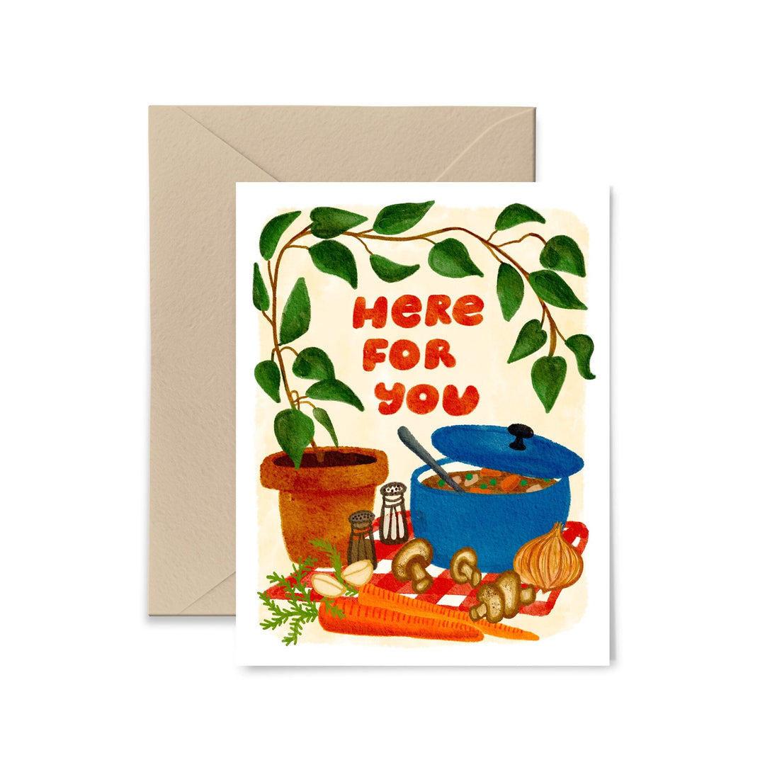 Here For You Greeting Card Greeting Card Little Truths Studio 