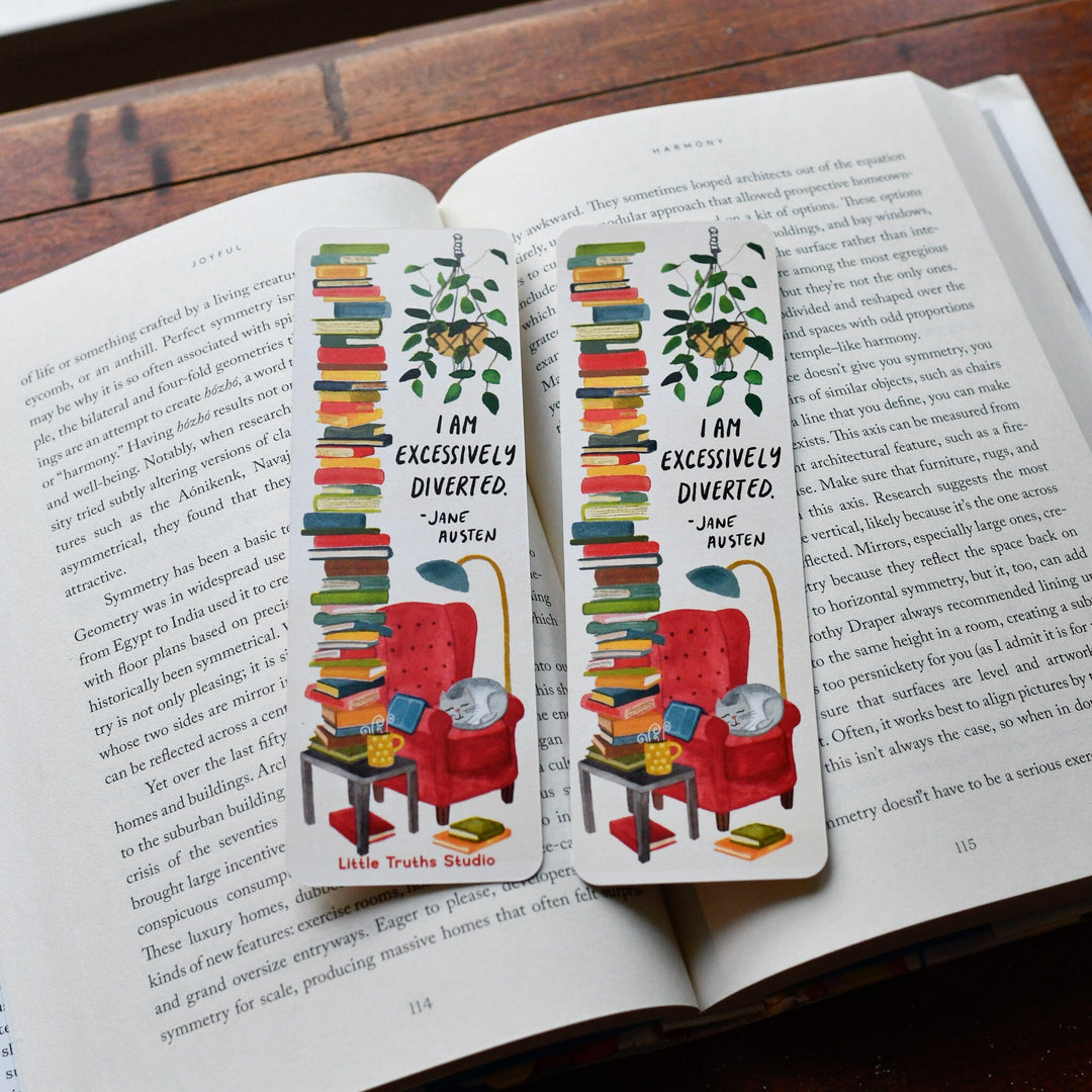 I Am Excessively Diverted Bookmark Bookmark Little Truths Studio 