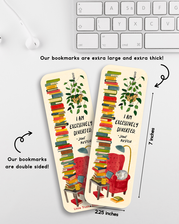 I Am Excessively Diverted Bookmark PRE ORDER Bookmark Little Truths Studio 