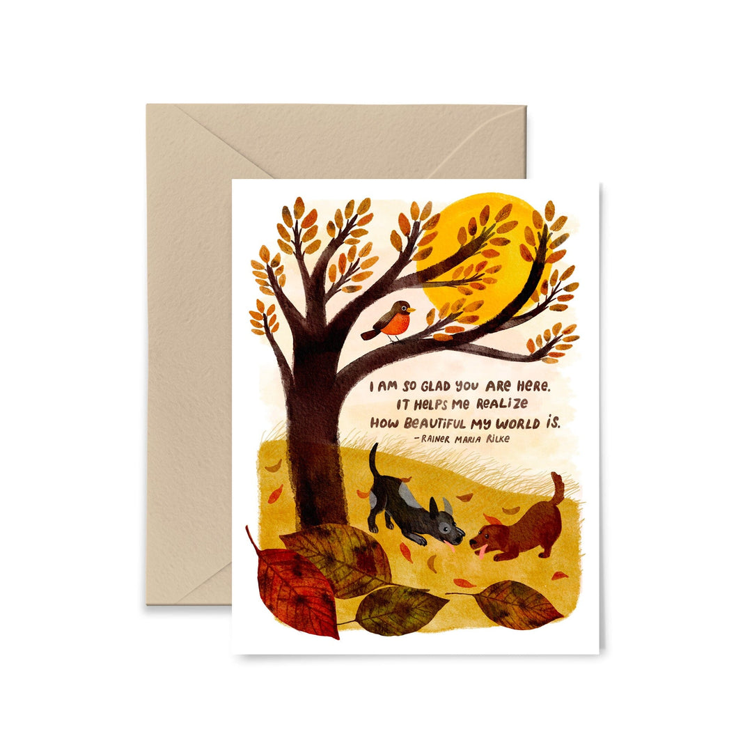 I Am So Glad You Are Here Card Greeting Card Little Truths Studio 