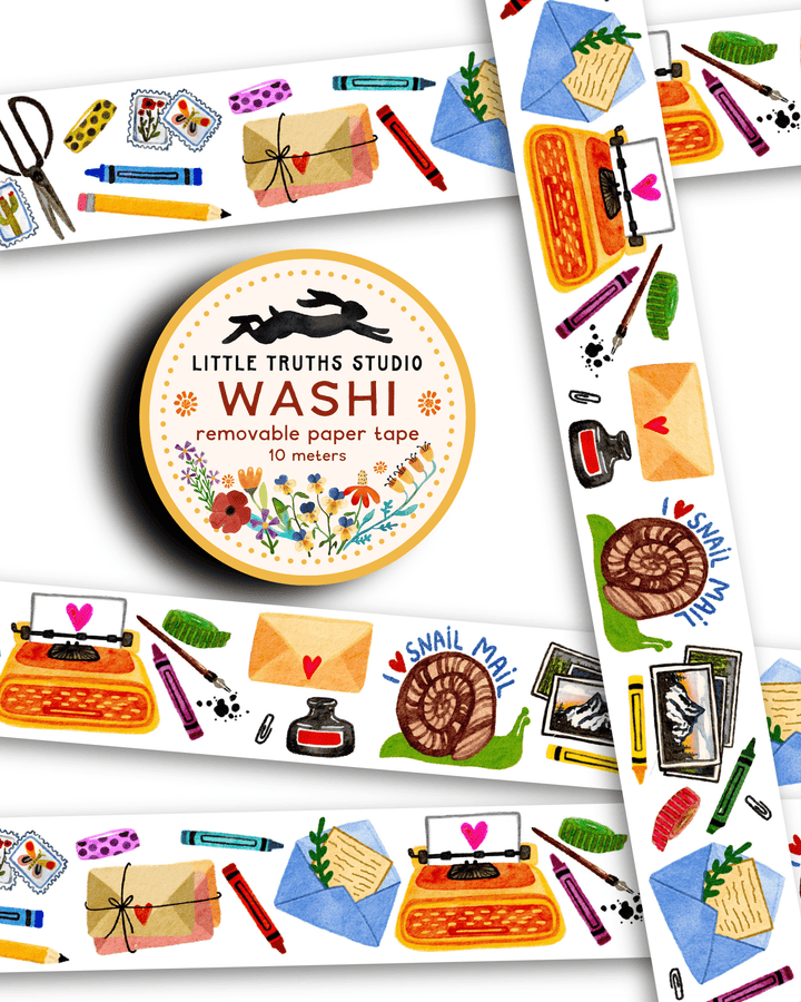 I Love Snail Mail Washi Tape Washi Tape Little Truths Studio 