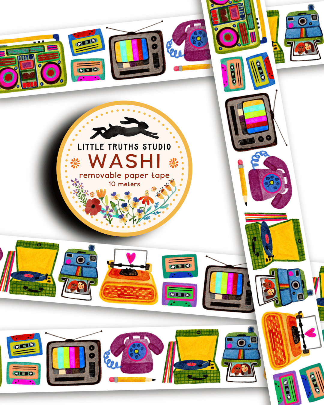 I Love The 80s Washi Tape Washi Tape Little Truths Studio 