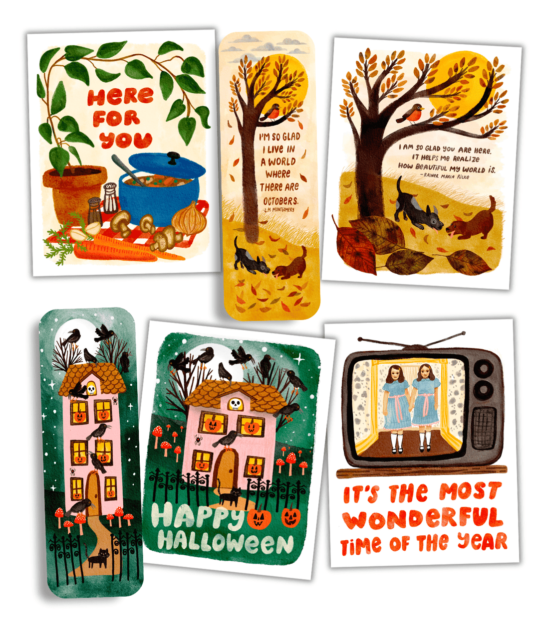I'm So Glad I live In A World Where There Are Octobers Bookmark Bookmark Little Truths Studio 