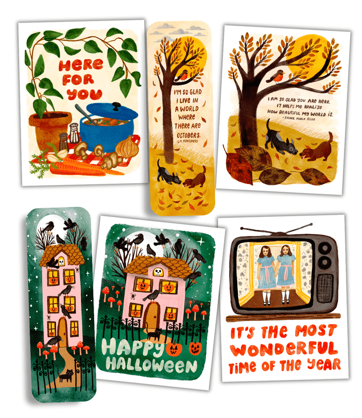 I'm So Glad I live In A World Where There Are Octobers Bookmark Bookmark Little Truths Studio 