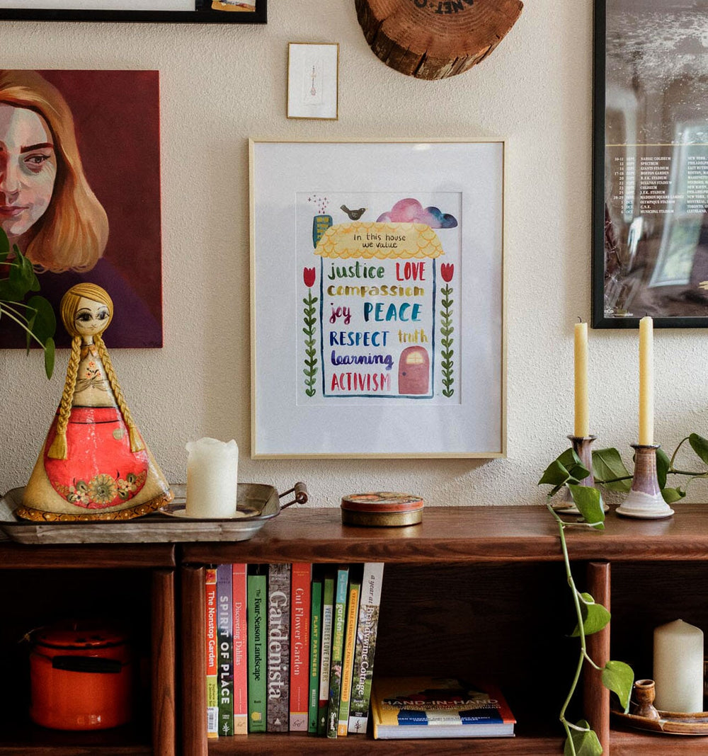 In This House Art Print 11 x 14 Art Prints Little Truths Studio 