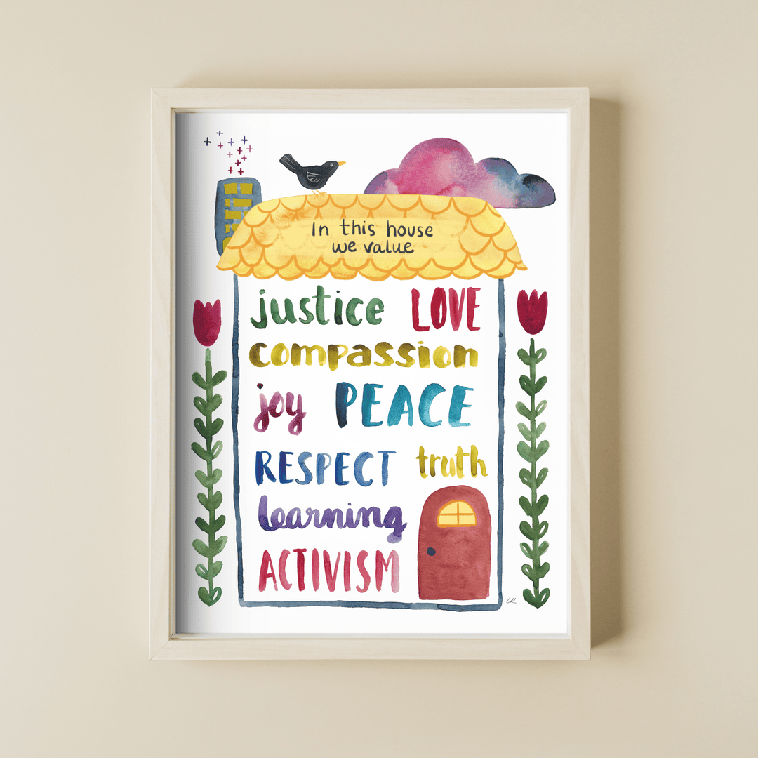 In This House Art Print 11 x 14 Art Prints Little Truths Studio 