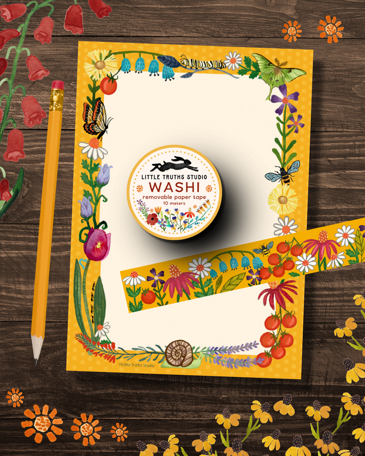 Late Summer Flowers Washi Tape