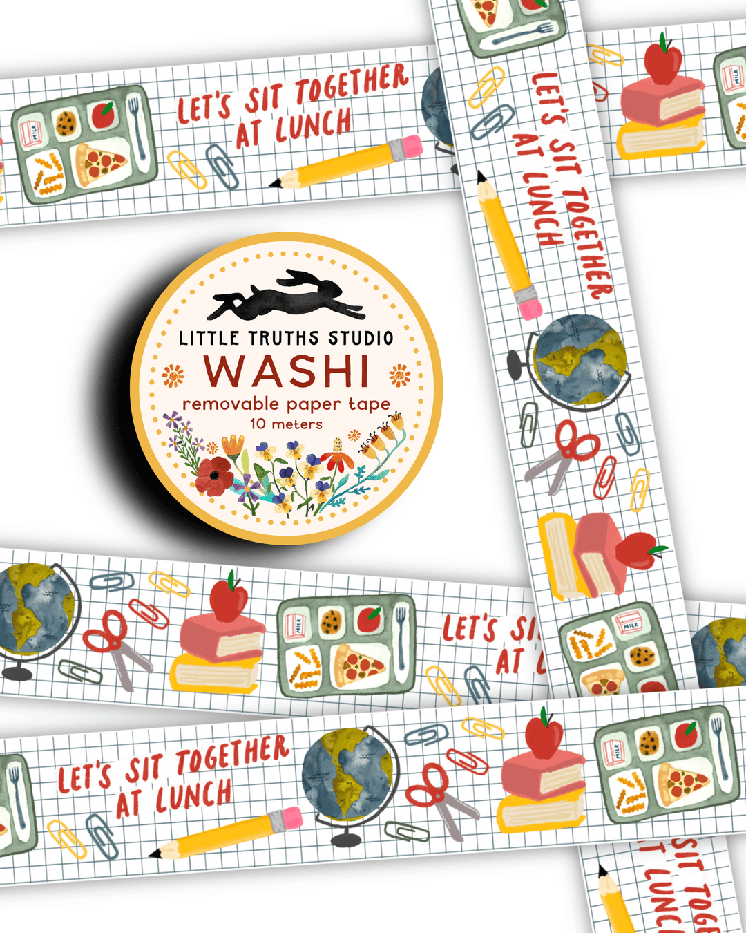 Let's Sit Together At Lunch Washi Tape Washi Tape Little Truths Studio 