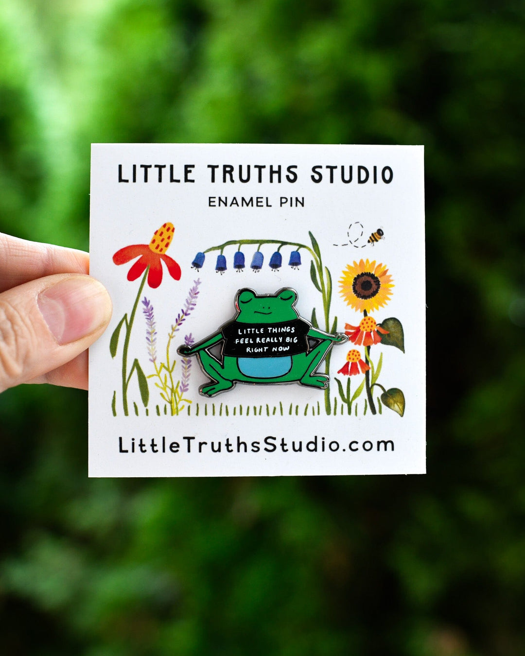 Little Things Feel Really Big Right Now Enamel Pin enamel pin Little Truths Studio 