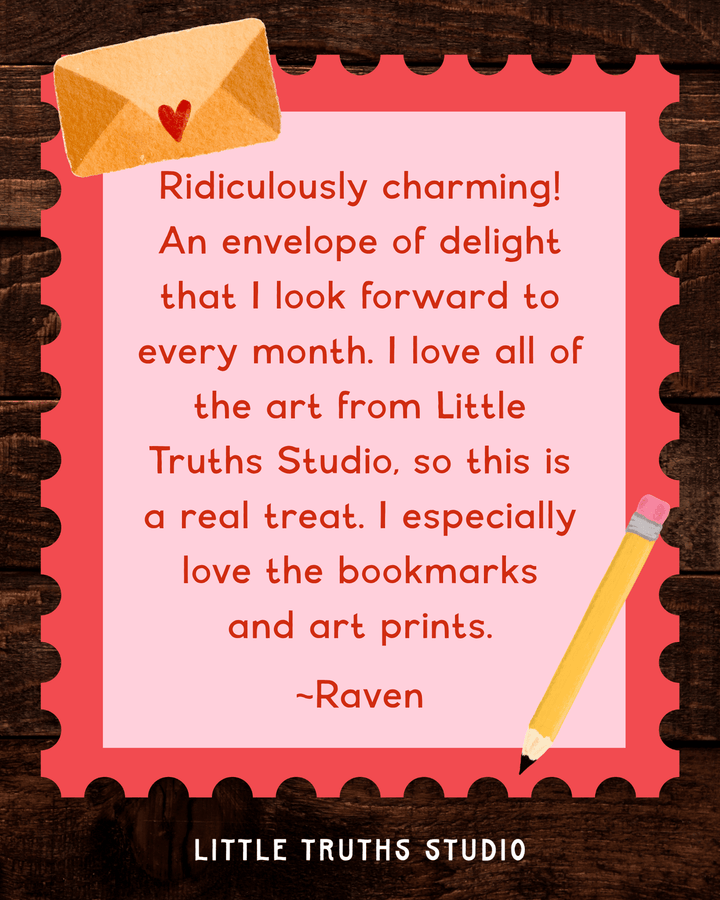 Little Truths Monthly Snail Mail Subscription (International) mail subscription Little Truths Studio 