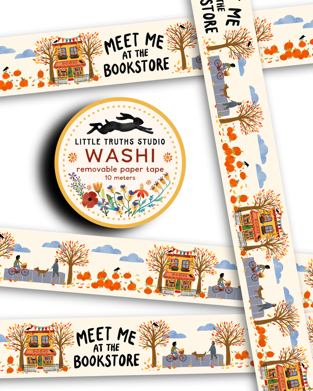 Meet Me At The Bookstore Washi Tape Washi Tape Little Truths Studio 
