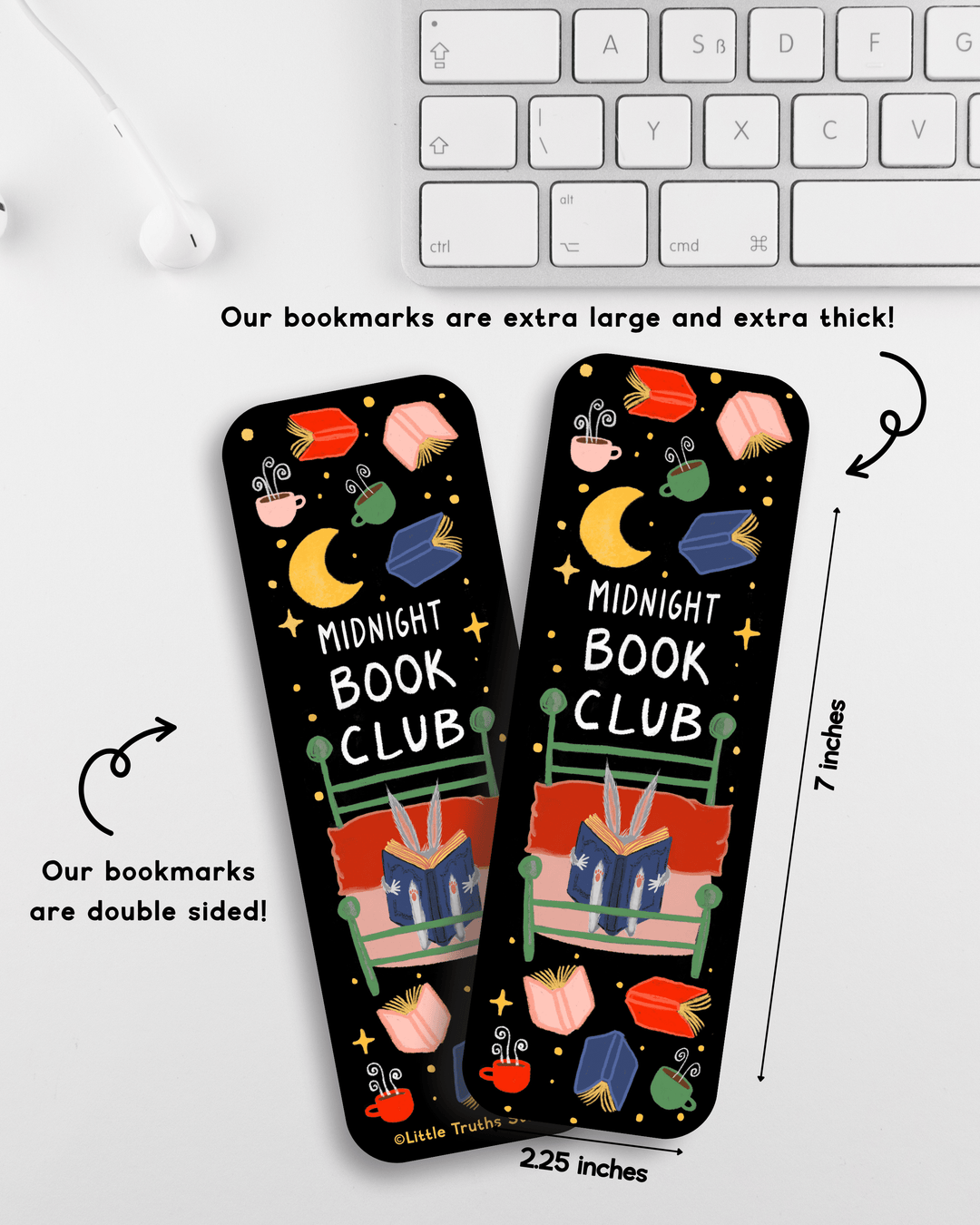 Midnight Book Club Bookmark PRE-ORDER Bookmark Little Truths Studio 