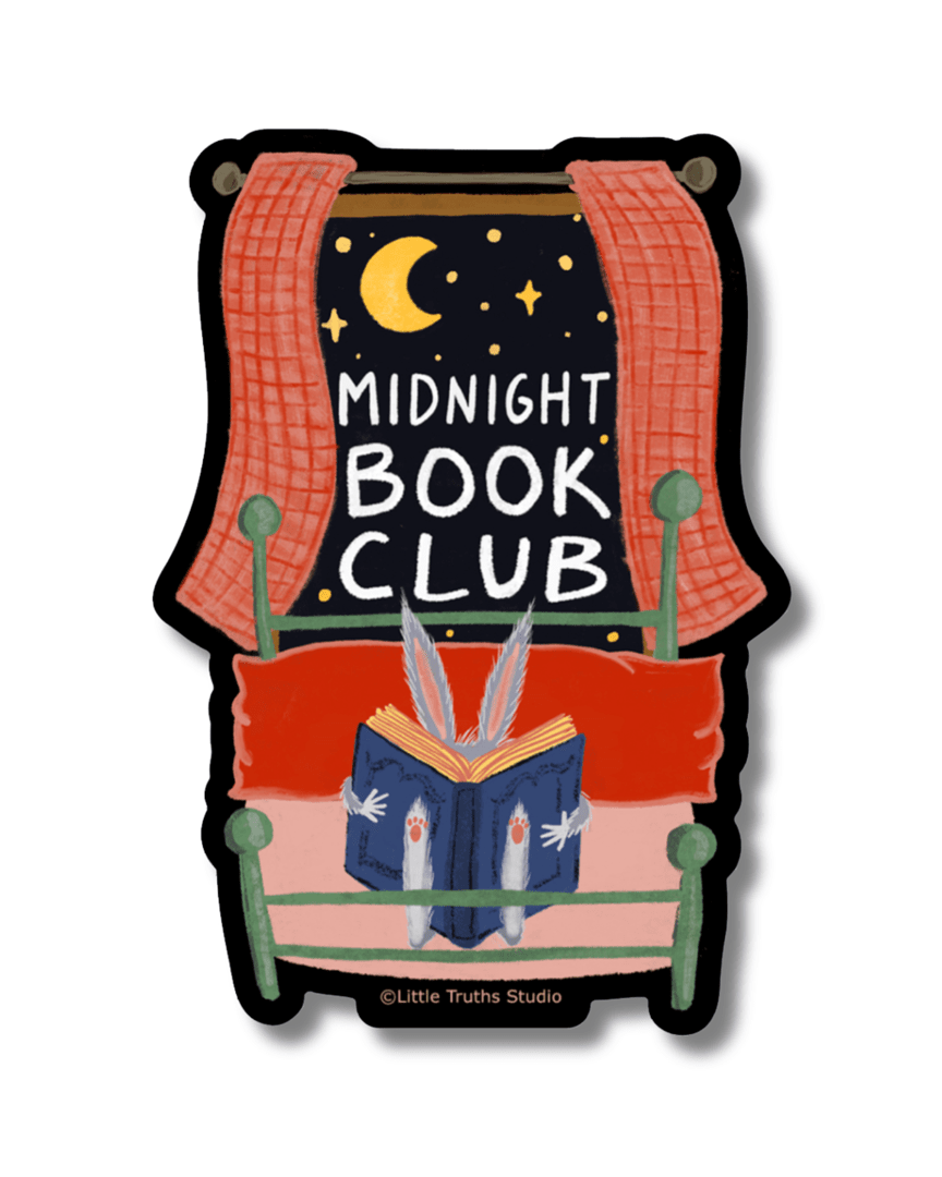 Midnight Book Club Sticker sticker Little Truths Studio 