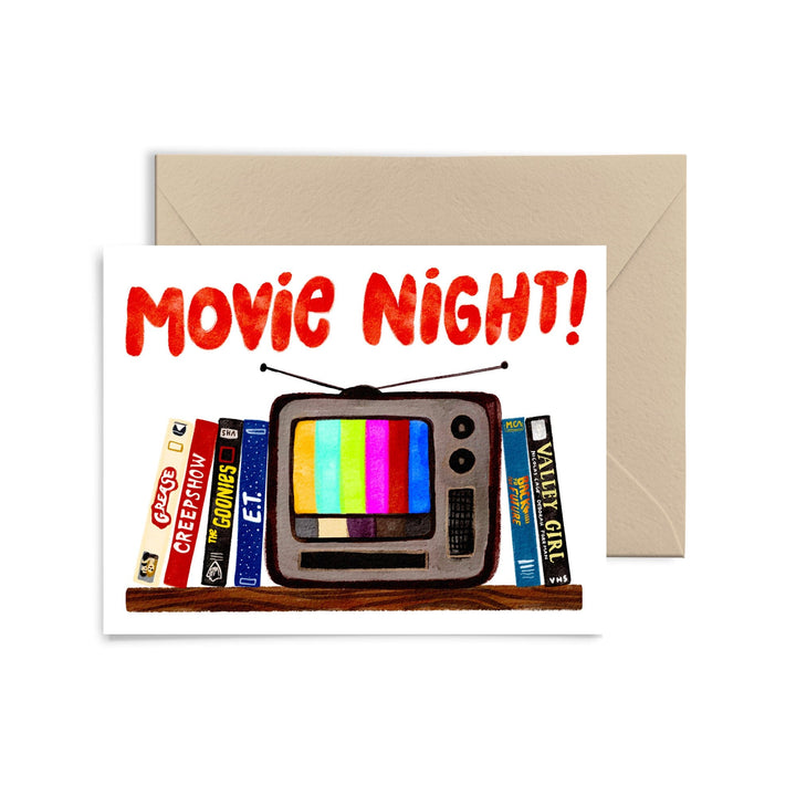Movie Night Card Greeting Card Little Truths Studio 