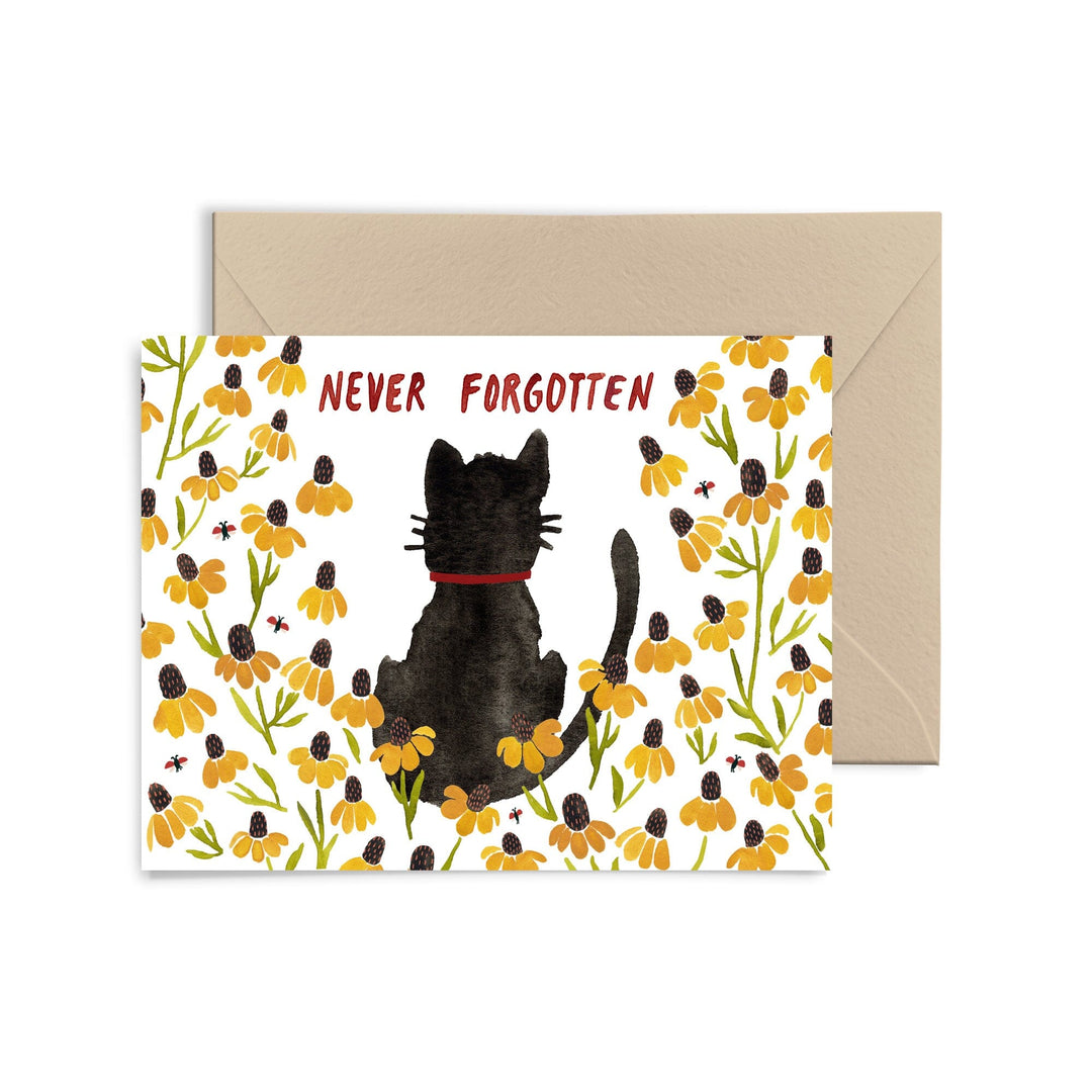Never Forgotten Cat Greeting Card Greeting Card Little Truths Studio 