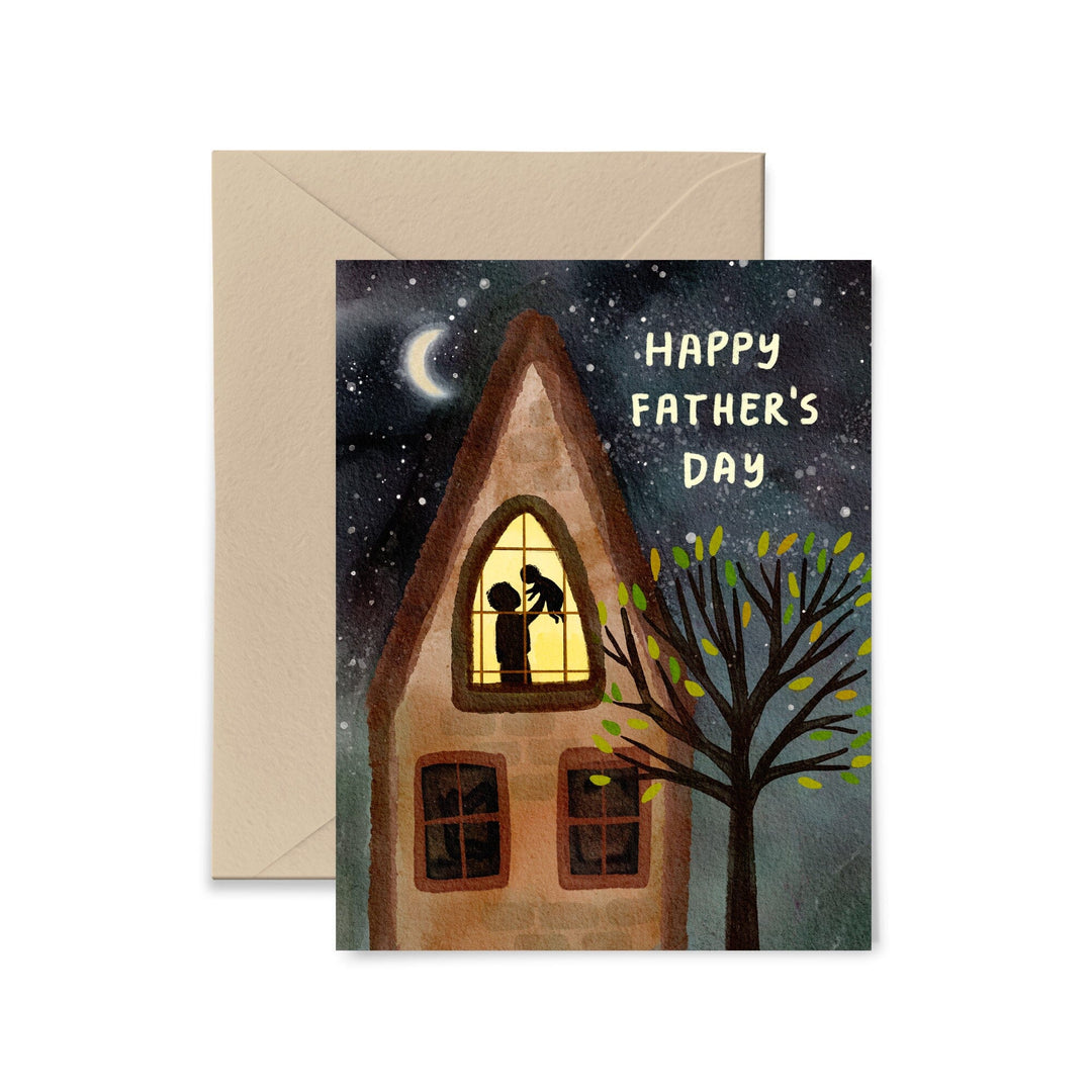 Nighttime Father's Day Card Greeting Card Little Truths Studio 