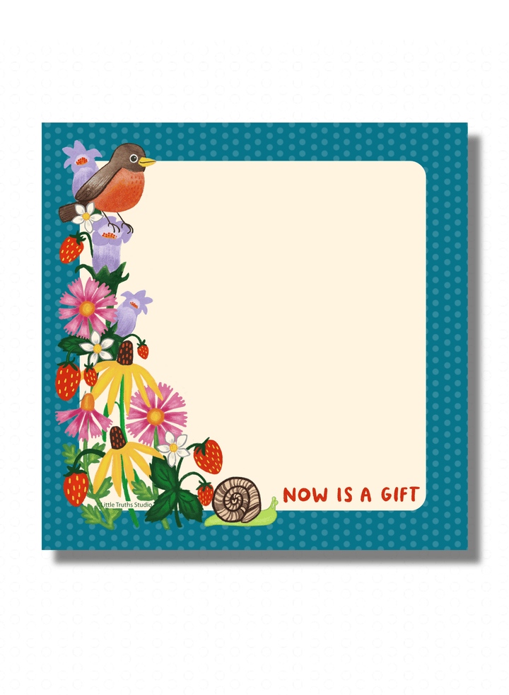 Now Is A Gift Notepad Notepad Little Truths Studio 