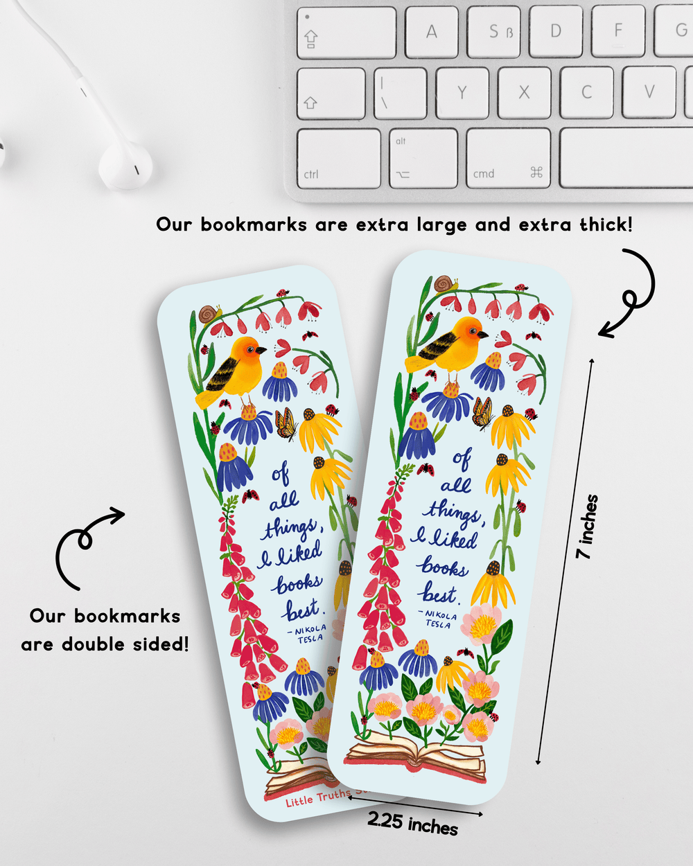 Of All Things, I Liked Books Best Bookmark PRE ORDER Bookmark Little Truths Studio 