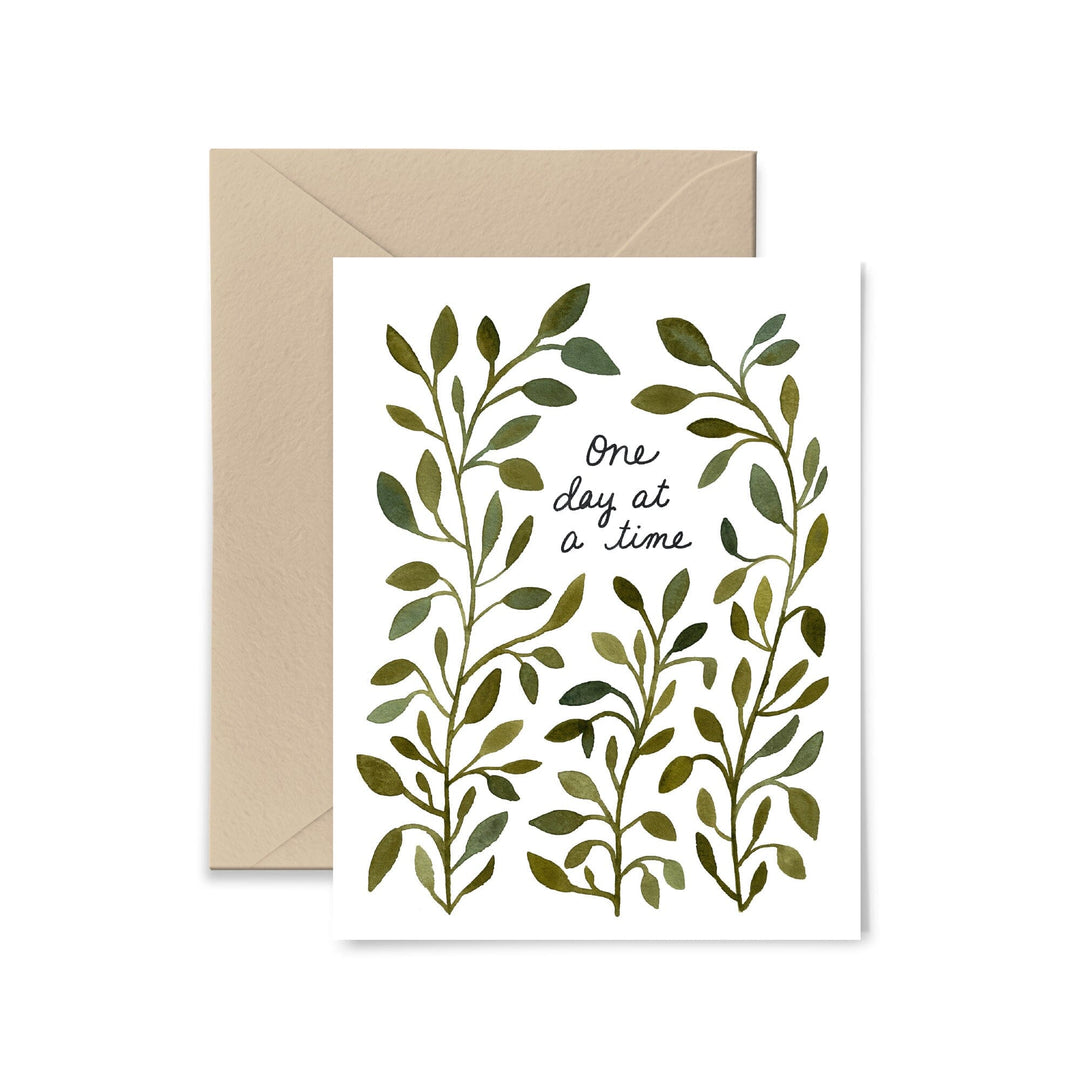 One Day At A Time Greeting Card Greeting Card Little Truths Studio 