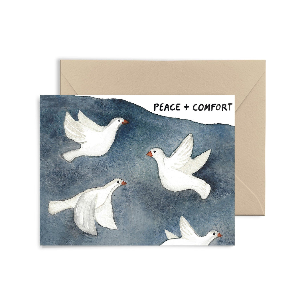 Peace + Comfort Greeting Card Greeting Card Little Truths Studio 