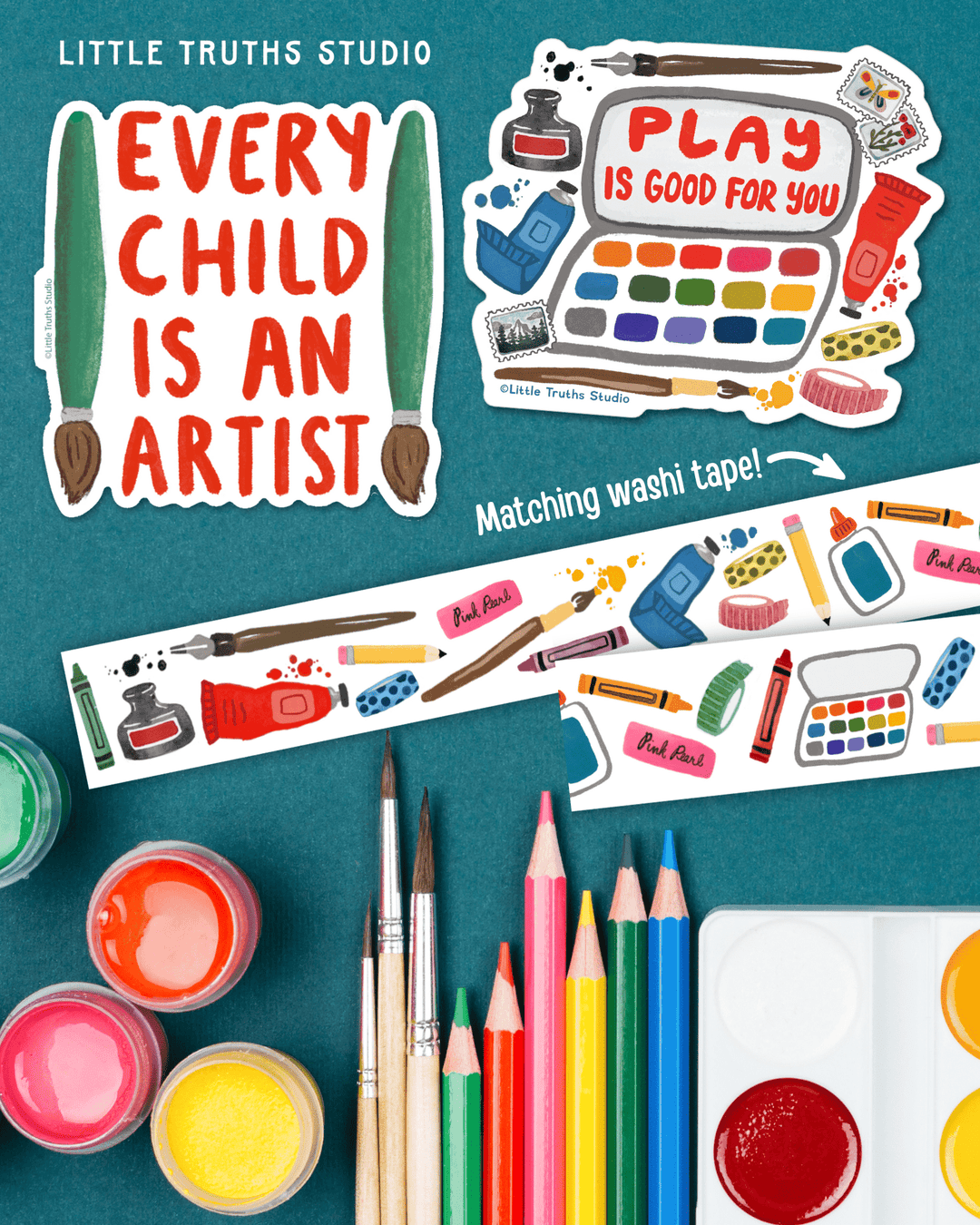 Play Is Good For You Sticker sticker Little Truths Studio 