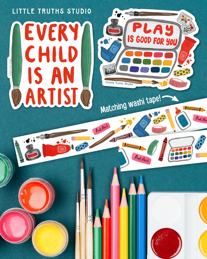 Play Is Good For You Sticker sticker Little Truths Studio 