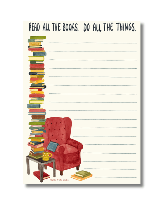 Read All The Books, Do All The Things Notepad