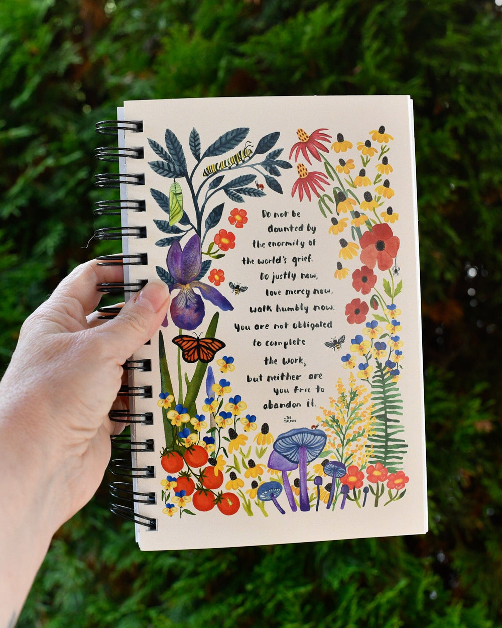 SECONDS Do Not Be Daunted Spiral Notebook Notebook Little Truths Studio 