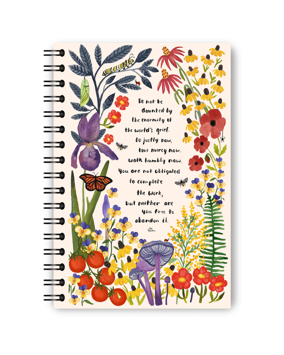 SECONDS Do Not Be Daunted Spiral Notebook Notebook Little Truths Studio 